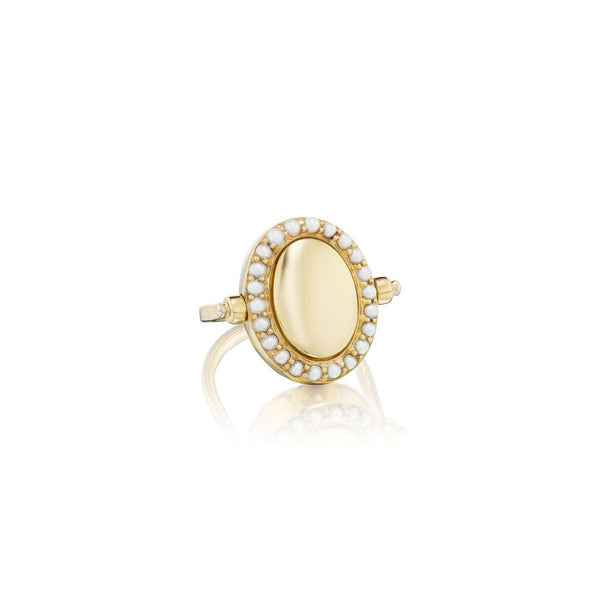 Cocktail Signet Ring in Pearls - Charlotte Allison Fine Jewelry