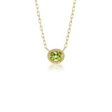 Gemset Necklace in Peridot and Yellow Sapphire - Charlotte Allison Fine Jewelry