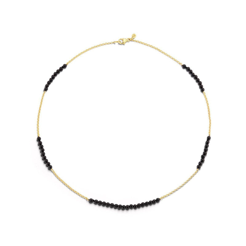 Petite Bead Station Chain, in Black Onyx - Charlotte Allison Fine Jewelry
