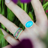 Two-Tone Amethyst Eternity Band, Limited Edition