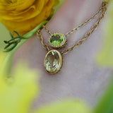 Gemset Necklace in Peridot and Yellow Sapphire