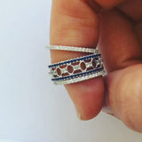 Eternity Gallerie Band in Sapphire