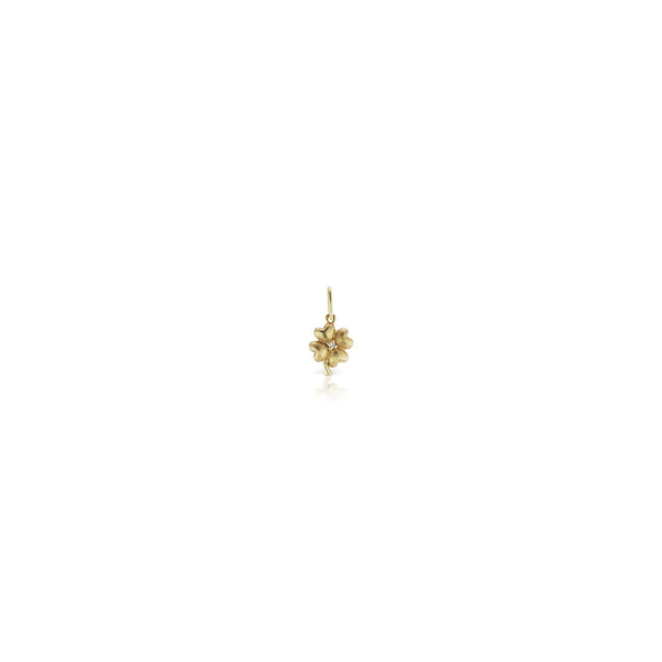 Charm Clover with White Diamond - Charlotte Allison Fine Jewelry