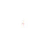Charm Cross in Ruby - Charlotte Allison Fine Jewelry