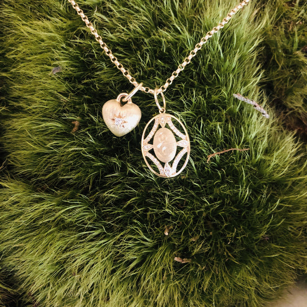 Charm Motif in White Diamond Accent - Charlotte Allison Fine Jewelry