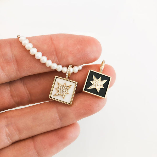 Charm POWer in White Onyx and White Diamond - Charlotte Allison Fine Jewelry