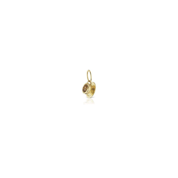 Charm Tea Cup with Smokey Topaz - Charlotte Allison Fine Jewelry