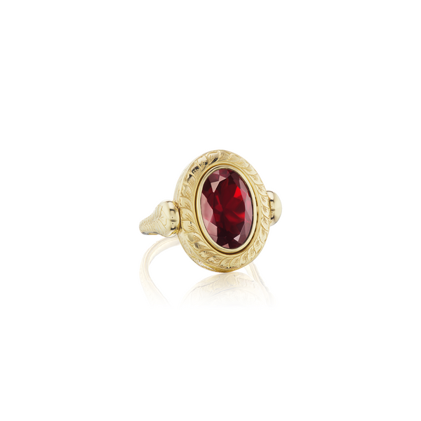 Cocktail Ring in Garnet - Charlotte Allison Fine Jewelry