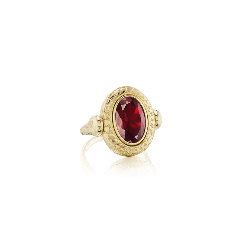 Cocktail Ring in Garnet - Charlotte Allison Fine Jewelry