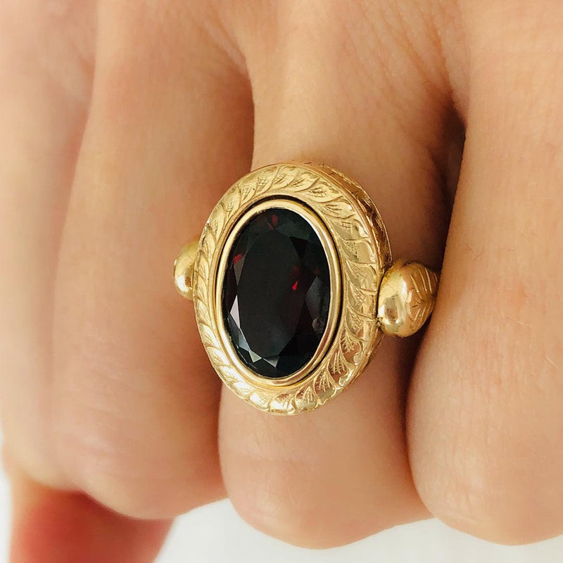 Cocktail Ring in Garnet - Charlotte Allison Fine Jewelry