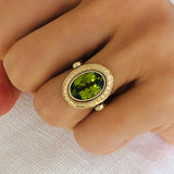 Cocktail Ring in Peridot - Charlotte Allison Fine Jewelry