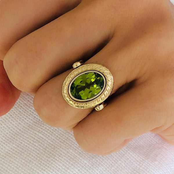Cocktail Ring in Peridot - Charlotte Allison Fine Jewelry