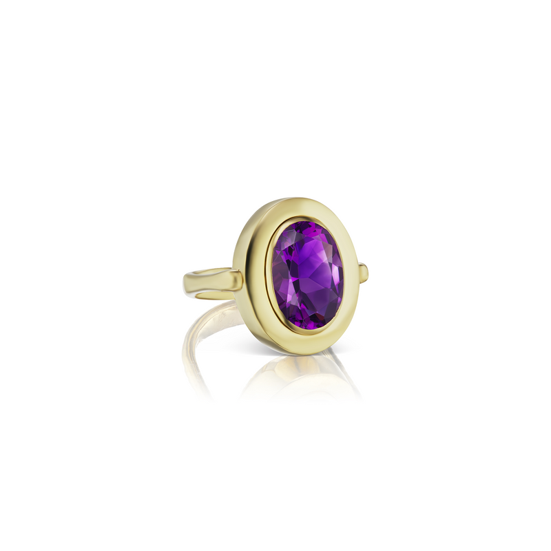 Cocktail Ring with Amethyst - Charlotte Allison Fine Jewelry