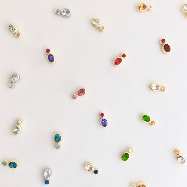 Double Stone Spectra Studs - Charlotte Allison Fine Jewelry