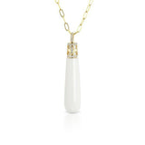 Drop Pendant in White Onyx - Charlotte Allison Fine Jewelry