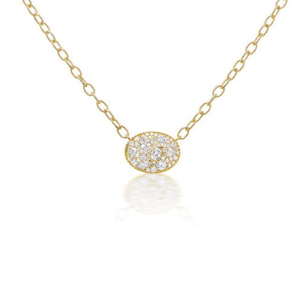 Eclectic Necklace in White Diamond Pave - Charlotte Allison Fine Jewelry