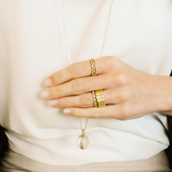 Elliptic Crystal Necklace, Limited Edition - Charlotte Allison Fine Jewelry