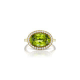 Enamel Cocktail Ring in Peridot - Charlotte Allison Fine Jewelry