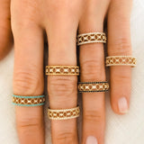 Eternity Gallerie Band in Seed Pearl and Diamond - Charlotte Allison Fine Jewelry