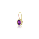 Gemset Dangle in Amethyst and Pink Sapphire - Charlotte Allison Fine Jewelry