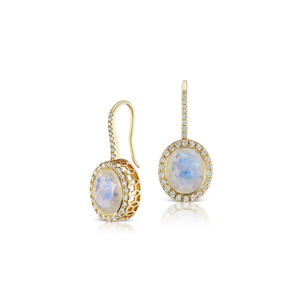 Gemset Dangle in Moonstone - Charlotte Allison Fine Jewelry