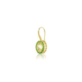 Gemset Dangles in Lemon Citrine and Tsavorite - Charlotte Allison Fine Jewelry