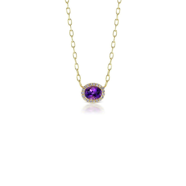 Gemset Necklace Amethyst and Tanzanite - Charlotte Allison Fine Jewelry