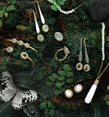 Grande Bead Station Chain in White Onyx - Charlotte Allison Fine Jewelry