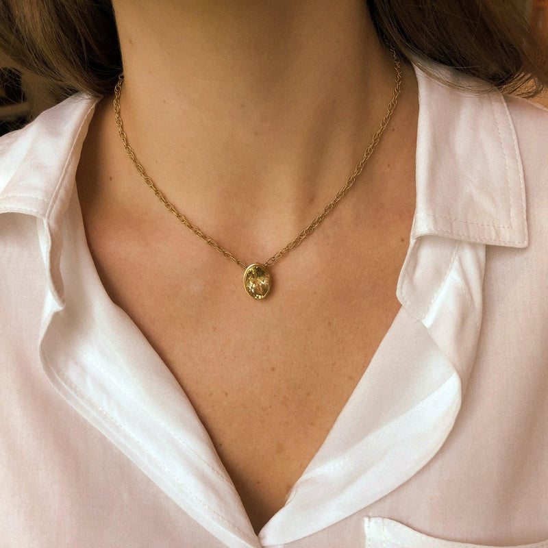 Grande Citrine Necklace, Limited Edition - Charlotte Allison Fine Jewelry