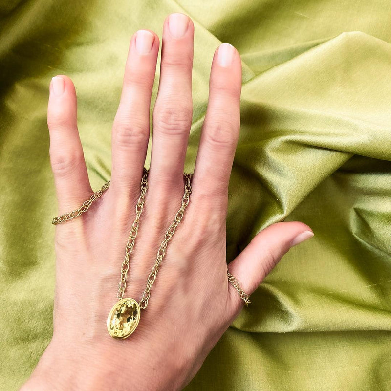 Grande Citrine Necklace, Limited Edition - Charlotte Allison Fine Jewelry