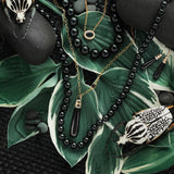 Grande Drop Pendant in Black Onyx - Charlotte Allison Fine Jewelry