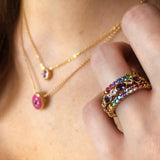 Grande Eternity Band in Rainbow - Charlotte Allison Fine Jewelry