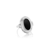 Grande Varia Signet Ring in White - Charlotte Allison Fine Jewelry