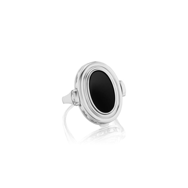 Grande Varia Signet Ring in White - Charlotte Allison Fine Jewelry