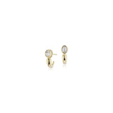 Huggie in White Diamond - Charlotte Allison Fine Jewelry