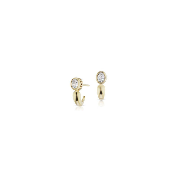 Huggie in White Diamond - Charlotte Allison Fine Jewelry