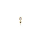 Huggie in White Diamond - Charlotte Allison Fine Jewelry