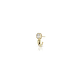 Huggie in White Diamond - Charlotte Allison Fine Jewelry