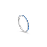 Petite Eternity Band in Cornflower Blue Sapphire - Charlotte Allison Fine Jewelry