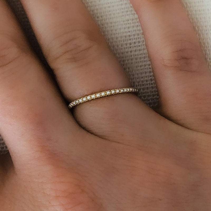 Petite Eternity Band in Seed Pearl - Charlotte Allison Fine Jewelry