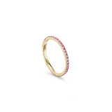 Petite Eternity Bands in Pink Sapphire - Charlotte Allison Fine Jewelry