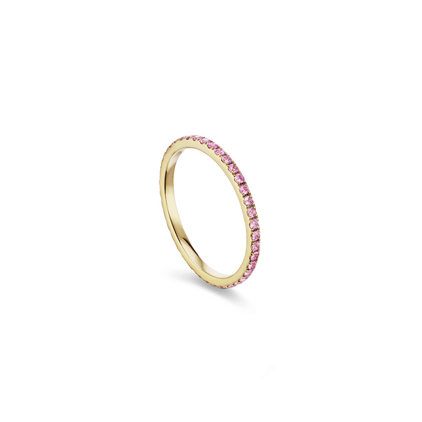 Petite Eternity Bands in Pink Sapphire - Charlotte Allison Fine Jewelry