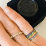 Petite Eternity Bands in Pink Sapphire - Charlotte Allison Fine Jewelry