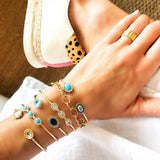 Scallop Cigar Band in Brushed Gold - Charlotte Allison Fine Jewelry