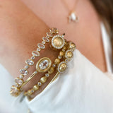 Slider Bracelet in Brushed Gold - Charlotte Allison Fine Jewelry