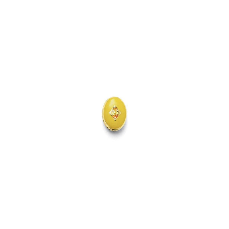 Threadable Enamel & Stone Pendant in Yellow - Charlotte Allison Fine Jewelry