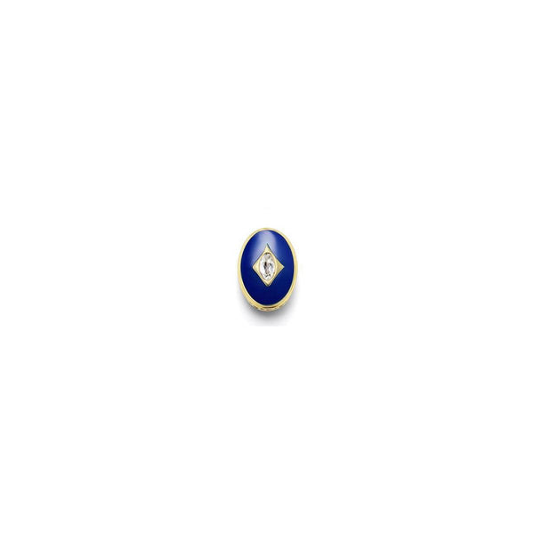 Threadable Enamel & Stone Pendants in Blue - Charlotte Allison Fine Jewelry