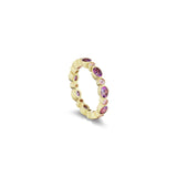Two-Tone Amethyst Eternity Band, Limited Edition - Charlotte Allison Fine Jewelry
