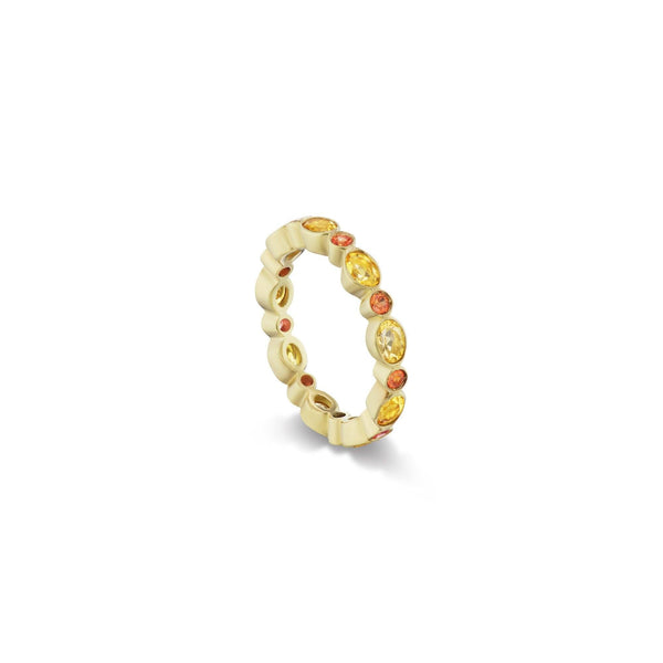 Two-Tone Golden Citrine Eternity Band, Limited Edition - Charlotte Allison Fine Jewelry